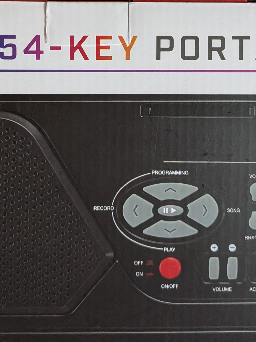 Electronic Keyboard Piano  - Orange and Black